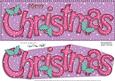 Large Dl Merry Christmas Quick Card 3D Decoupage