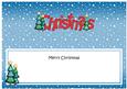 Xmas Merry Christmas Matching Large Dl Insert