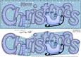 Large Dl Merry Christmas Quick Card 3D Decoupage