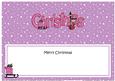 Xmas Merry Christmas Matching Large Dl Insert