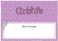 Xmas Merry Christmas Matching Large Dl Insert