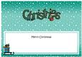 Xmas Merry Christmas Matching Large Dl Insert