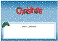 Xmas Merry Christmas Matching Large Dl Insert
