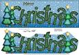 Large Dl Merry Christmas Quick Card 3D Decoupage