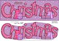 Large Dl Merry Christmas Quick Card 3D Decoupage