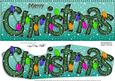 Large Dl Merry Christmas Quick Card 3D Decoupage