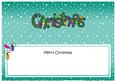 Xmas Merry Christmas Matching Large Dl Insert