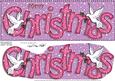 Large Dl Merry Christmas Quick Card 3D Decoupage