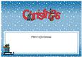 Xmas Merry Christmas Matching Large Dl Insert