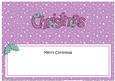 Xmas Merry Christmas Matching Large Dl Insert