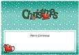 Xmas Merry Christmas Matching Large Dl Insert