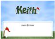 Birthday Keith Matching Large Dl Insert