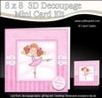8 x 8 3D Girlz Betzi Ballerina Mini Kit 3D Decoupage