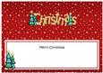 Xmas Merry Christmas Matching Large Dl Insert