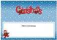 Xmas Merry Christmas Matching Large Dl Insert