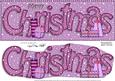 Large Dl Merry Christmas Quick Card 3D Decoupage