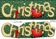 Large Dl Merry Christmas Quick Card 3D Decoupage