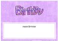 Birthday Matching Large Dl Insert