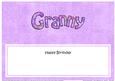 Birthday Granny Large Dl Matching Insert