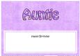 Birthday Auntie Matching Large Dl Insert