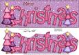 Large Dl Merry Christmas Quick Card 3D Decoupage