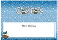 Xmas Merry Christmas Matching Large Dl Insert