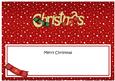 Xmas Merry Christmas Matching Large Dl Insert