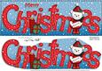 Large Dl Merry Christmas Quick Card 3D Decoupage