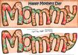 Large Dl Mothers Day Mommy Card & 3D Decoupage