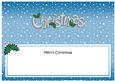 Xmas Merry Christmas Matching Large Dl Insert