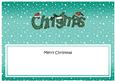 Xmas Merry Christmas Matching Large Dl Insert