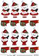 Xmas Teddy Tess & Teddy Ed 3D Decoupage Sheet