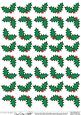 Xmas Holly 3D Decoupage Sheet