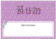 Xmas Christmas Mum Matching Large Dl Insert