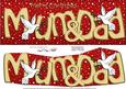 Large Dl Xmas Christmas Mum & Dad Quick Card 3D Decoupage