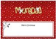 Xmas Christmas Mum & Dad Matching Large Dl Insert
