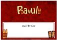 Birthday Paul Large Dl Matching Insert