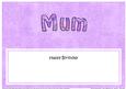 Birthday Mum Matching Large Dl Insert