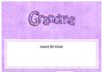Birthday Grandma Matching Large Dl Insert