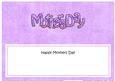 Mothers Day Matching Large Dl Insert