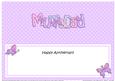 Mum & Dad Anniversary Large Dl Matching Large Dl Insert
