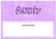Birthday Aunty Large Dl Matching Insert