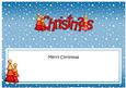 Xmas Merry Christmas Matching Large Dl Insert
