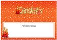 Xmas Merry Christmas Matching Large Dl Insert