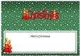 Xmas Merry Christmas Matching Large Dl Insert