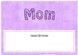 Birthday Mom Matching Large Dl Insert
