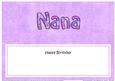 Birthday Nana Matching Large Dl Insert