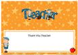 Thank You Teacher Matching Large Dl Insert