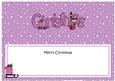 Xmas Merry Christmas Matching Large Dl Insert