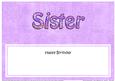 Birthday Sister Matching Large Dl Insert